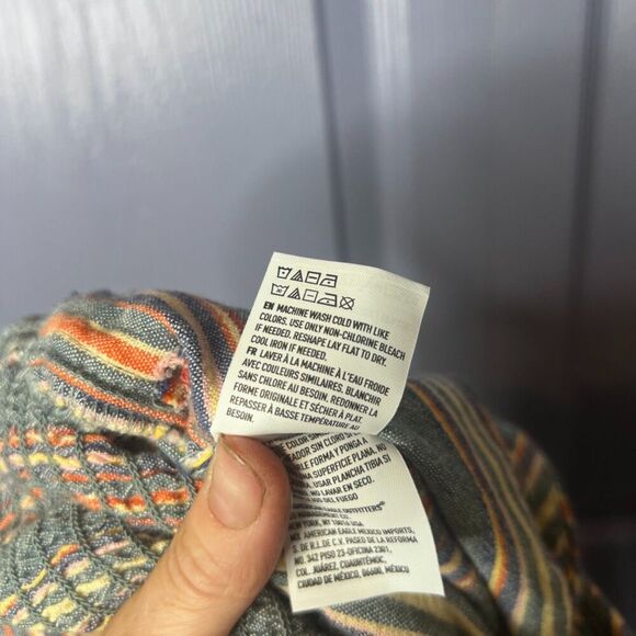 American Eagle Colorful Striped Vneck Straight Leg Jumpsuit Romper Size XS - Picture 4 of 14